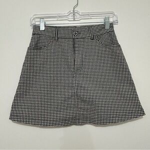 John Galt Brandy Melville Gingham A-Line Mini Skirt High Rise OS Y2K Retro 90s